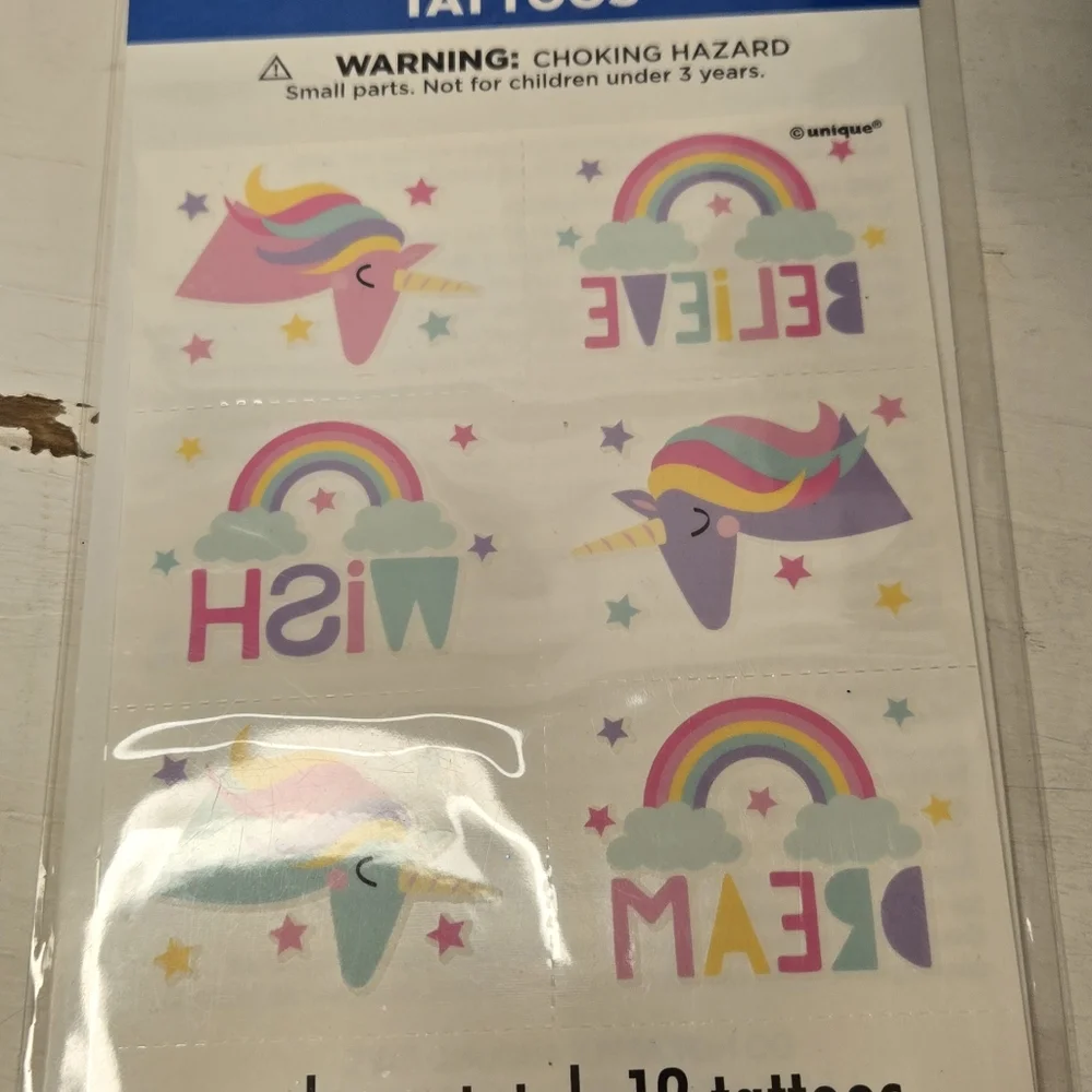 Pastel Unicorn Rainbow Party Supplies Set Birthday Party! 